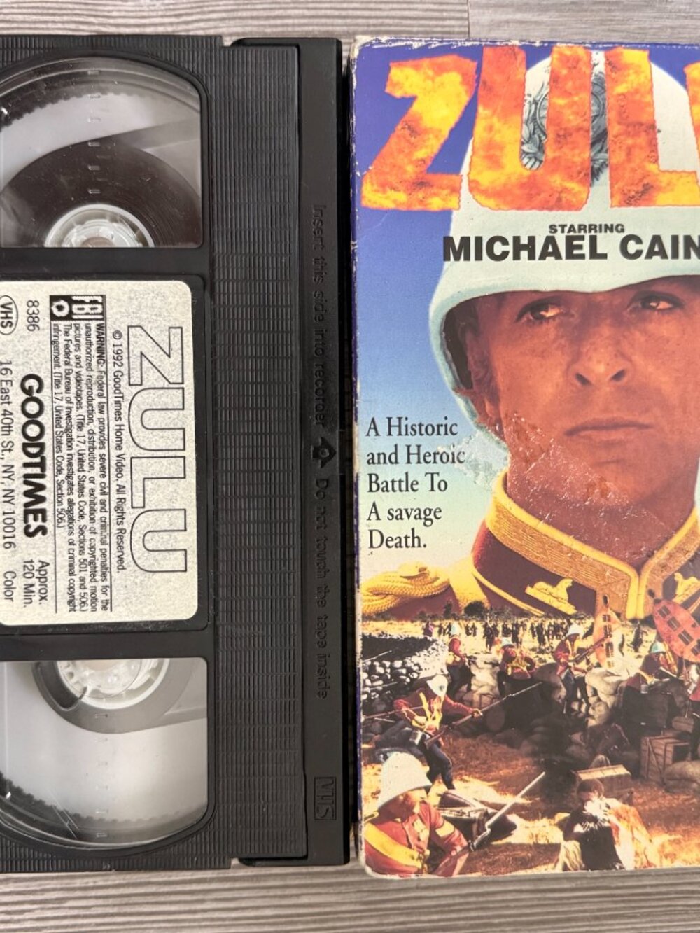 Zulu VHS | Michael Caine | GoodTimes Home Video 1992 | Vintage War Film Tape - Picture 4 of 4